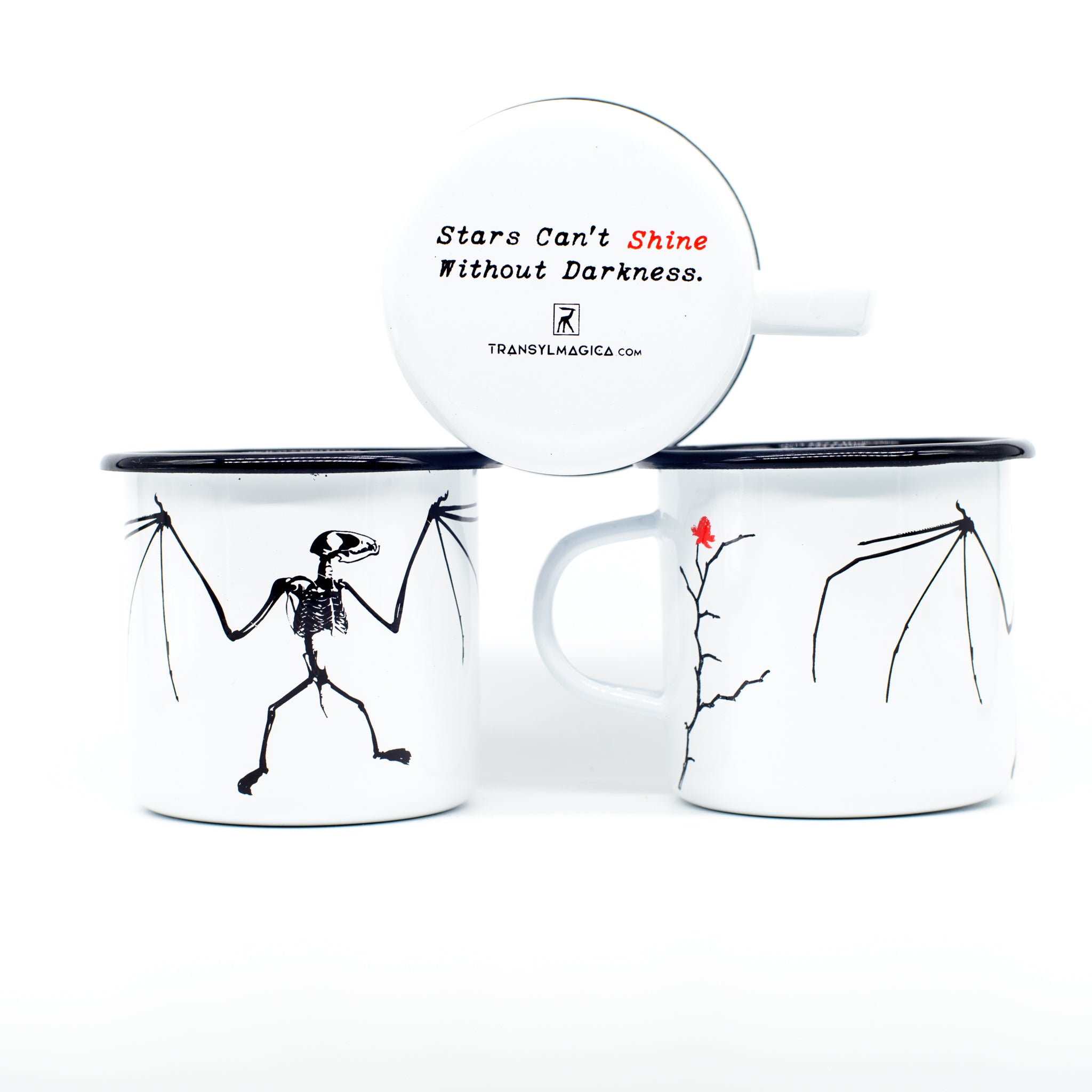 cană emailată - liliac