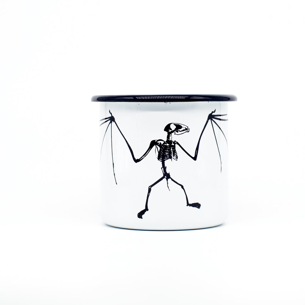 cană emailată - liliac