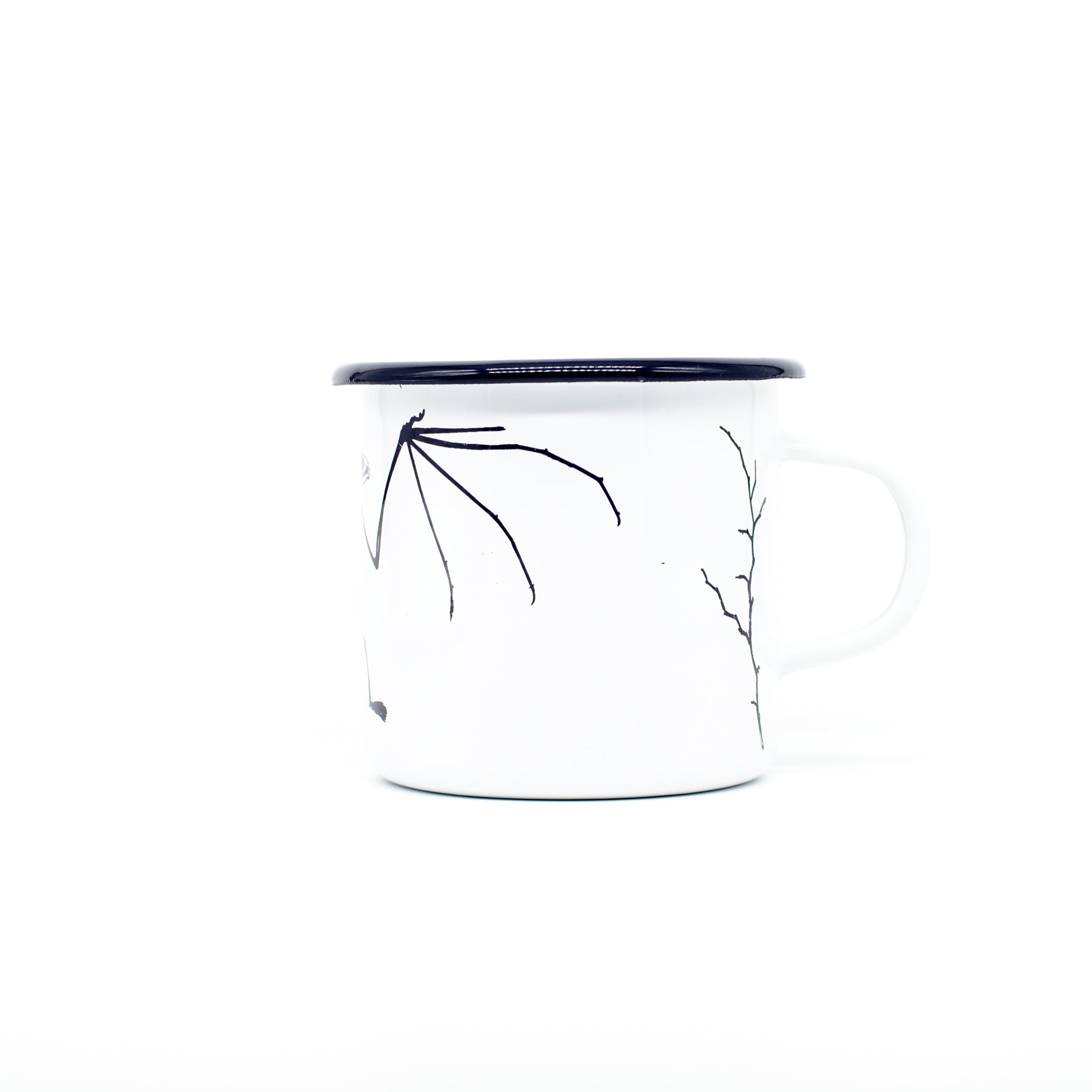 cană emailată - liliac