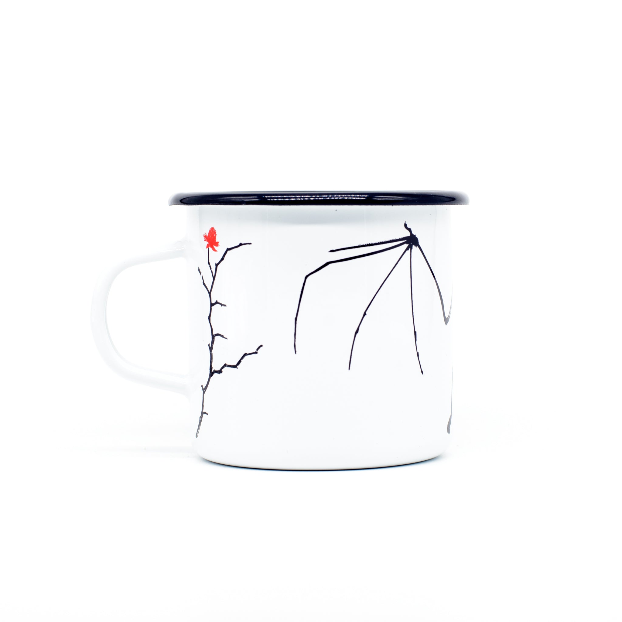 cană emailată - liliac