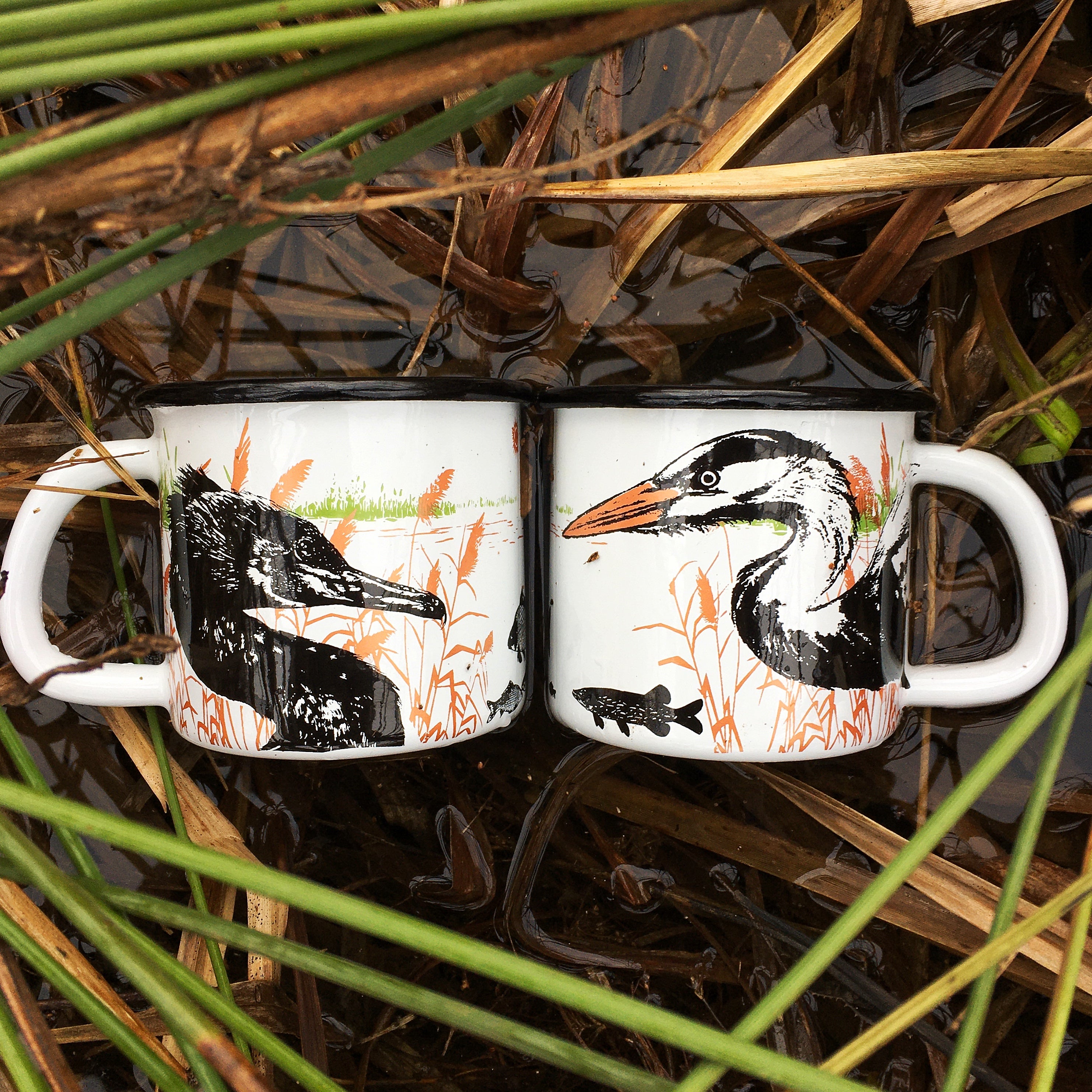 Cană emailată  - Delta Dunării